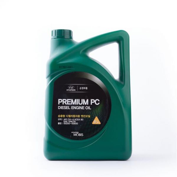 Олива Mobis Premium PC Diesel 10W-30, 6л. 05200-00600