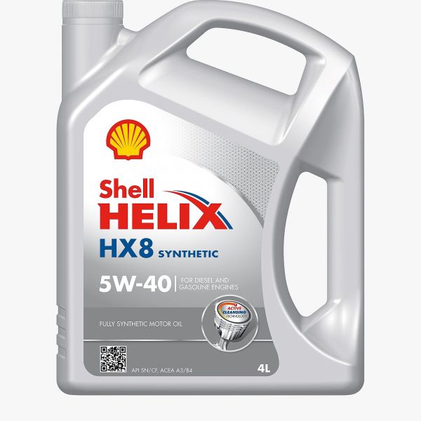 Масло моторное Helix HX8 Synthetic 5W-40 Shell - 5 л