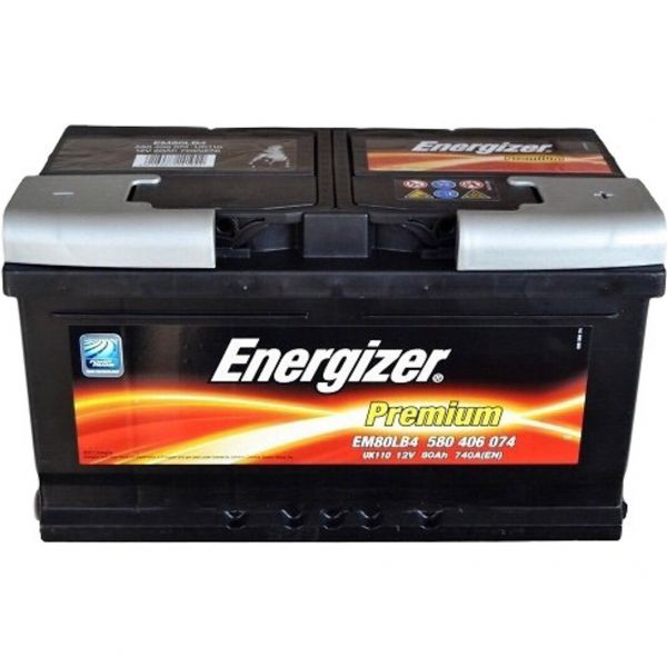 Акумулятор 80Ah-12v Energizer Prem. (315х175х175), R, EN740