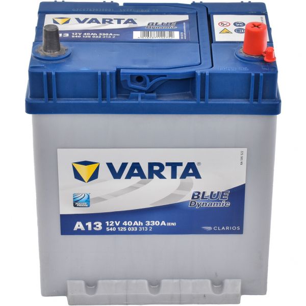 Акумулятор 40Ah-12v VARTA ВD(A13) (187x140x227),R,EN330 Азія тонкі клеми