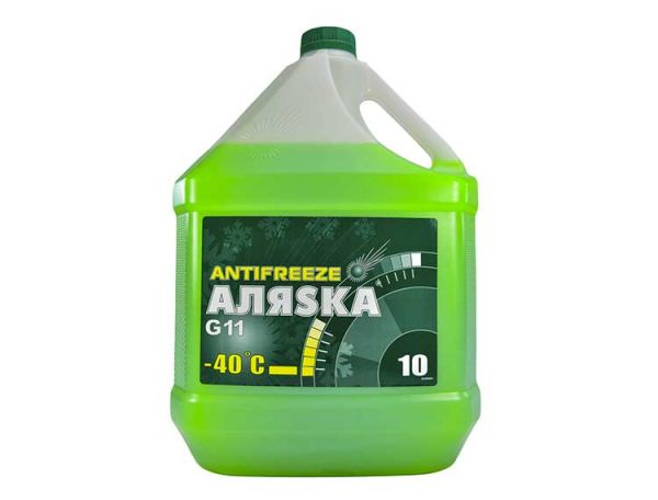 Антифриз Аляска ANTIFREEZE-40 (зелений) 10л/9,83  кг