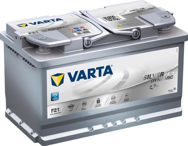 Акумулятор 80Ah-12v VARTA Start-Stop Plus AGM (315х175х190), R, EN 800
