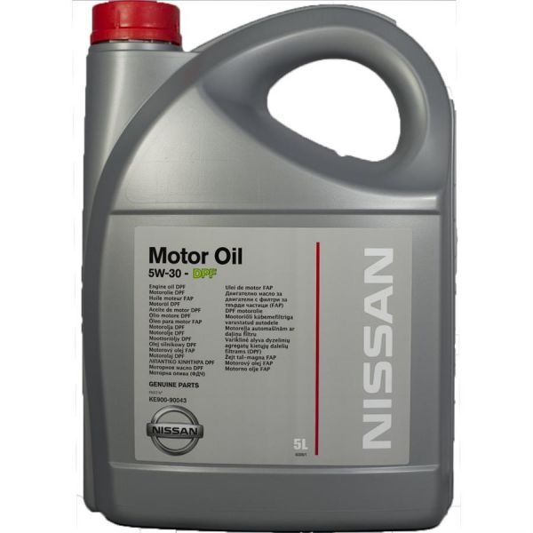 Олива NISSAN Motor oil 5W-30 DPF, 5л. KE90090043