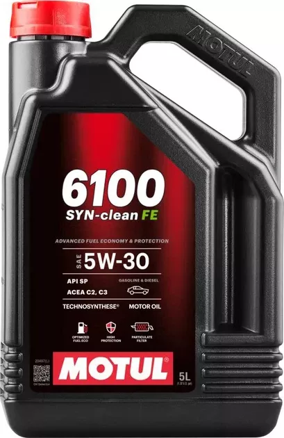 Олива Motul 6100 SYN-CLEAN 5W-30, FE Technosynthese 5л 112921