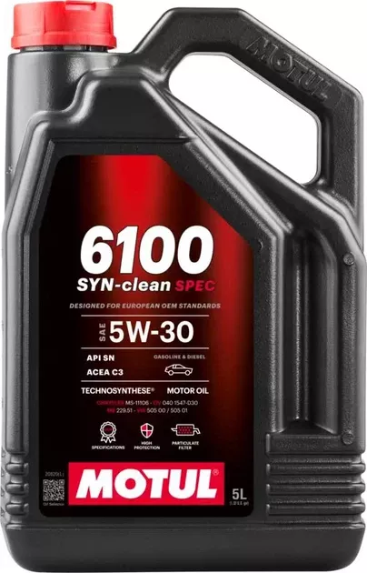 Олива Motul 6100 SYN-CLEAN Spec 5W-30 Technosynthese, 5л. 113154