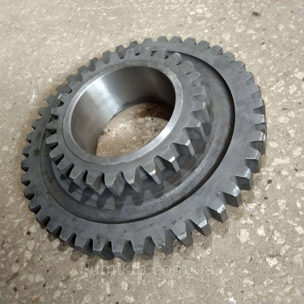 Шестерня промежуточная коробки смены передач МТЗ z1=43, z2=26 Ф50-1701056-Б