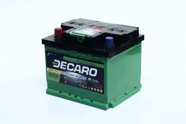 Акумулятор 50Ah-12v DECARO PROFI (207x175x175),L,EN480