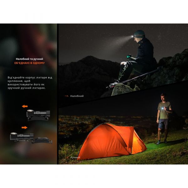 Ліхтар налобний з червоним світлом Fenix HM23 V2.0 300 лм