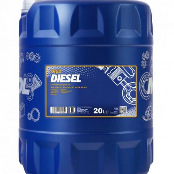 Масло моторное Diesel SAE 15W-40 Mannol - 20 л