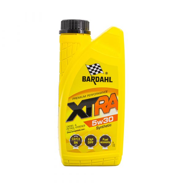 Олива BARDAHL XTRA 5W30 1л. C2/C3, API SN, BMW LONGLIFE-04, MB 229.51/MB 229.52, GM/OPEL DEXOS 2, VW 505.01 34111 (1