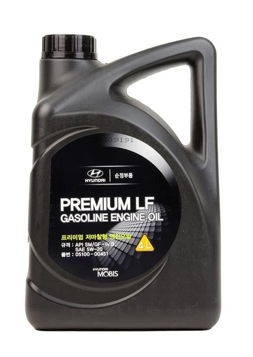 Олива Mobis Hyundai/KIA Premium LF Gasoline 5W-20, 4л. 05100-00451