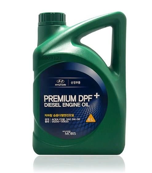 Олива Mobis Hyundai/KIA Premium DPF+ Diesel 5W-30, 6л. 05200-00630