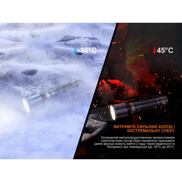 Ліхтар ручний Fenix C7 помаранчевий | Лімітована серія