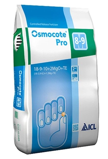 Добриво Osmocote Pro 18+9+10+2MgO+Te (8-9 м) ICL - 25 кг