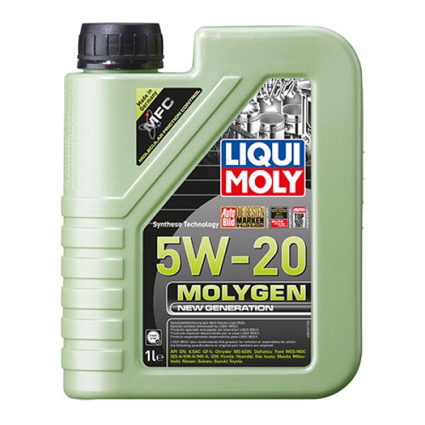 Синтетична моторна олива - Molygen New Generation 5W-20   1л.