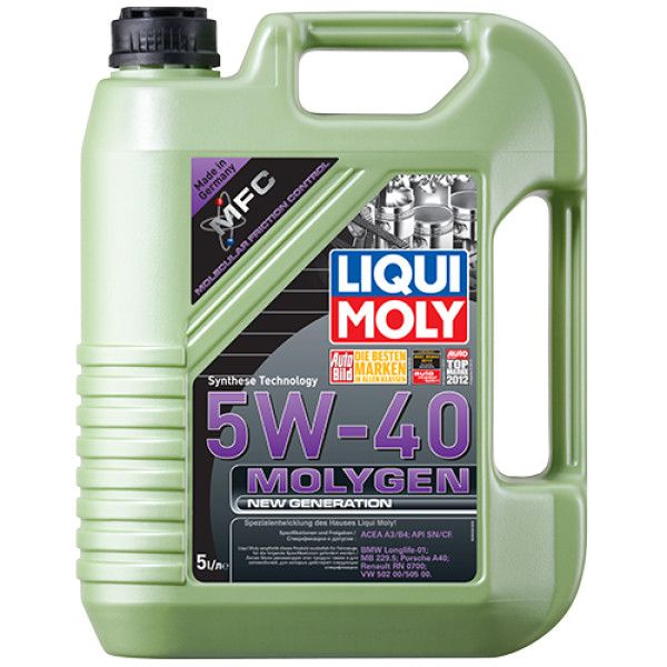 Синтетична моторна олива - Molygen New Generation 5W-40 5л.