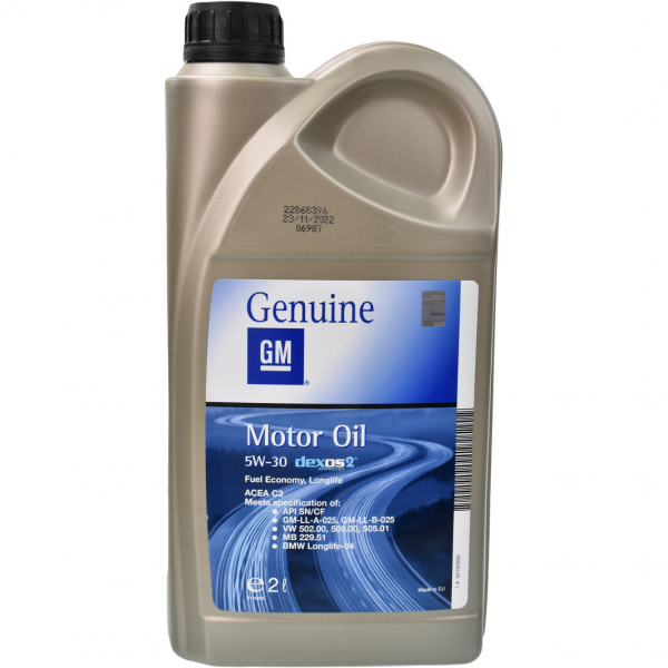 Олива GM dexos2 5W-30, 2л. 93165555