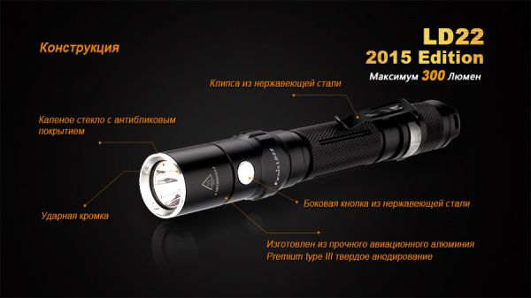 Ліхтар ручний Fenix LD22 G2 2015