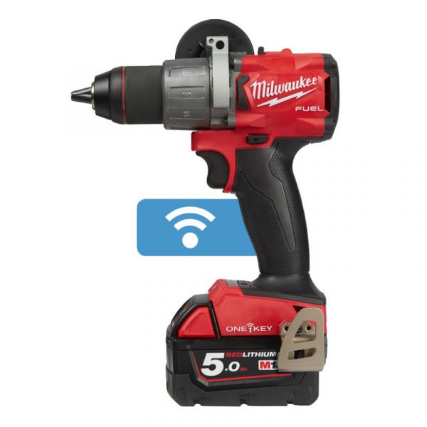 Аккумуляторная дрель-шуруповерт MILWAUKEE M18 ONEPD2-502X FUEL ONE-KEY (Li-Ion5Ач) крутящий момент 135Нм