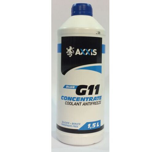 Антифриз концентрат G11 синій (-80C) Axxis - 1,5 л