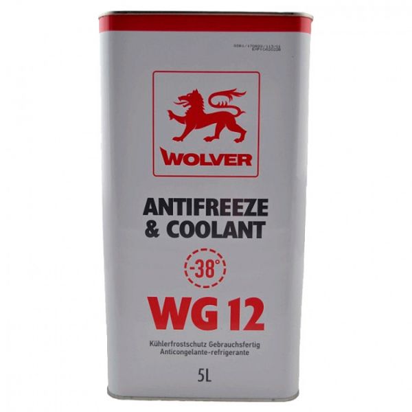 Антифриз WG12 червоний Wolver - 5 л