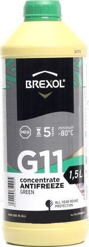 Антифриз G11 концентрат зелёный (-80 C) Brexol - 1,5 л