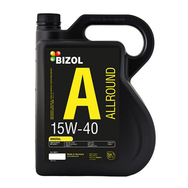 Мінеральна моторна олива -  BIZOL Allround 15W-40 5л