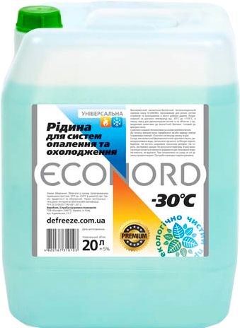 Теплоносій для систем опалення Econord (-30) - 10 л
