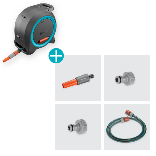 Котушка Gardena Dual Hose Box настінна та наземна 11 мм 25 м