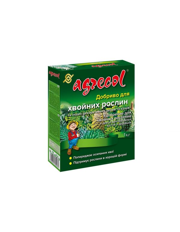 Удобрение для хвойных растений 10-6-23 Agrecol - 1 кг