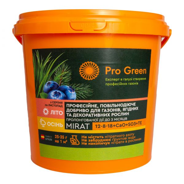 Добриво для газону Bluefficient 12-8-18 (2-3) Mirat - 5 кг