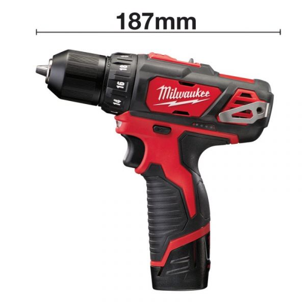 Дрель-шуруповерт, крут. мом. 38 Нм, MILWAUKEE M12 BDD-402C 4933441925