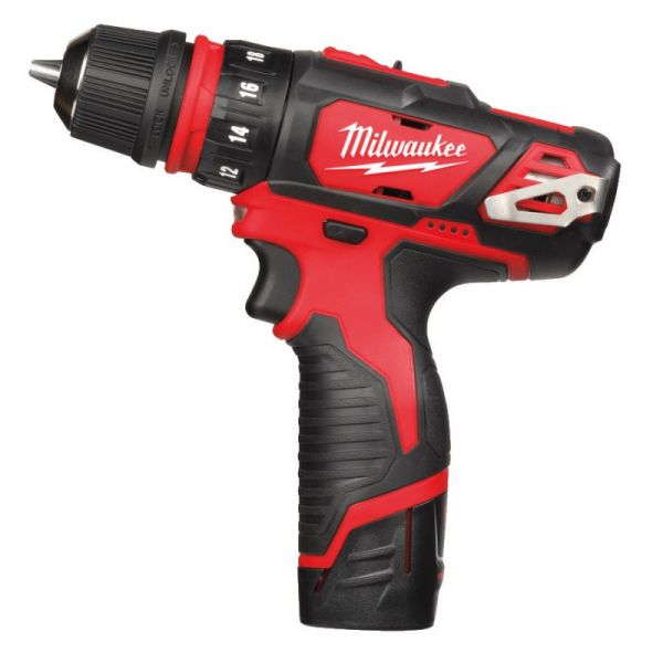 Дриль-шурупокрут акумуляторний MILWAUKEE, M12 BDDXKIT-202C (+ заряд.пристрій, 2 акум.Х 2Аг, 3 насадк