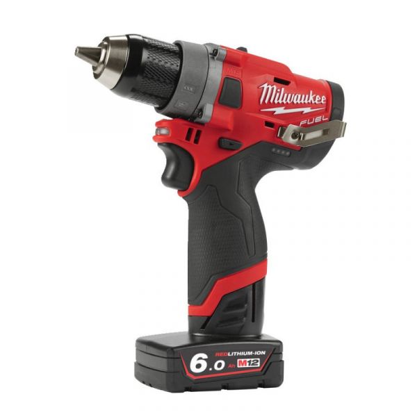 Дрель-шуруповерт аккумуляторный MILWAUKEE, M12 FDD-402X, 44Нм (+ заряд.устройство, 2 акум.Х 4Ач, HDкейс)