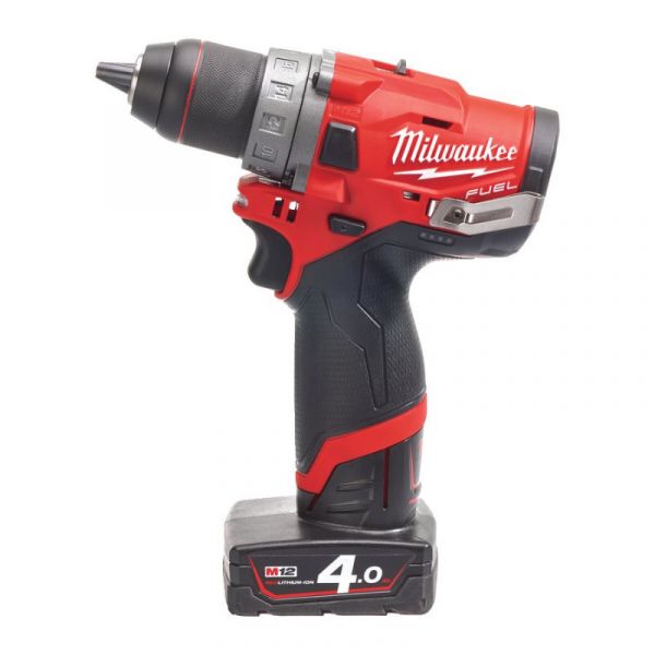 Дрель-шуруповерт аккумуляторный MILWAUKEE, M12 FDD-402X, 44Нм (+ заряд.устройство, 2 акум.Х 4Ач, HDкейс)