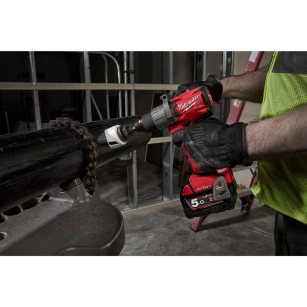 Дриль-шурупокрут акумуляторний MILWAUKEE, M18 ONEDD2-502X, 135Нм (+заряд.прис., 2акум. Х5Аг, HDкейс)