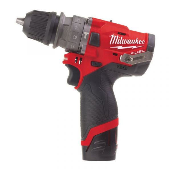 Дрель-шуруповерт с ударом аккумуляторная MILWAUKEE, M12 FPDX-0, 37Нм; патрон FIXTEC