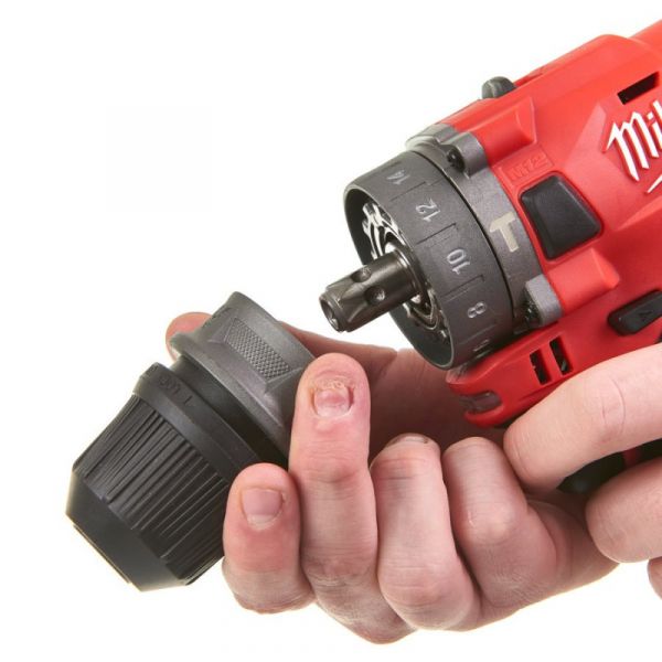 Дрель-шуруповерт с ударом аккумуляторный MILWAUKEE, M12 FPDXKIT-202X, 44Нм