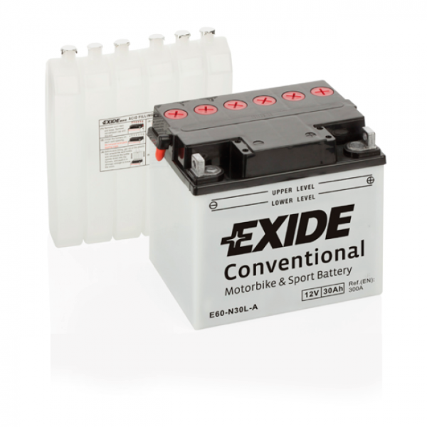 Акумулятор 30Ah-12v Exide (E60-N30L-A) (185х128х168) R, EN300