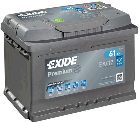 Акумулятор 61Ah-12v Exide PREMIUM (242х175х175), R, EN600