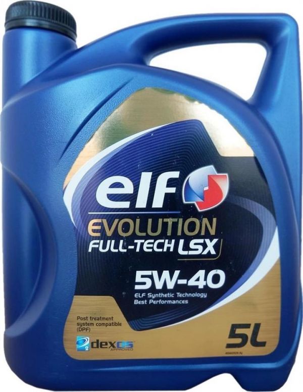 Олива моторна ELF Evolution FULL-TECH LSX 5W-40 - 5л