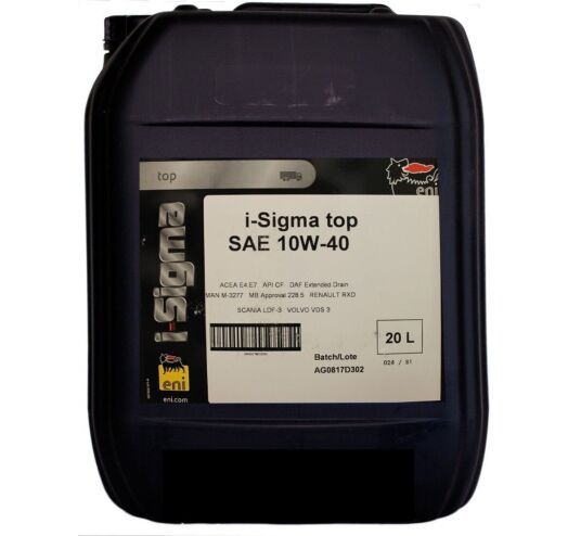 Масло моторное I-Sigma Top MS 10W-40 Eni - 20 л