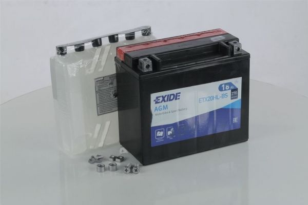 Акумулятор 18Ah-12v Exide AGM (ETX20HL-BS) (175х87х155) R, EN270