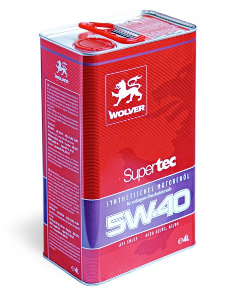 Олива моторна Supertec SAE 5W-40 Wolver - 4 л