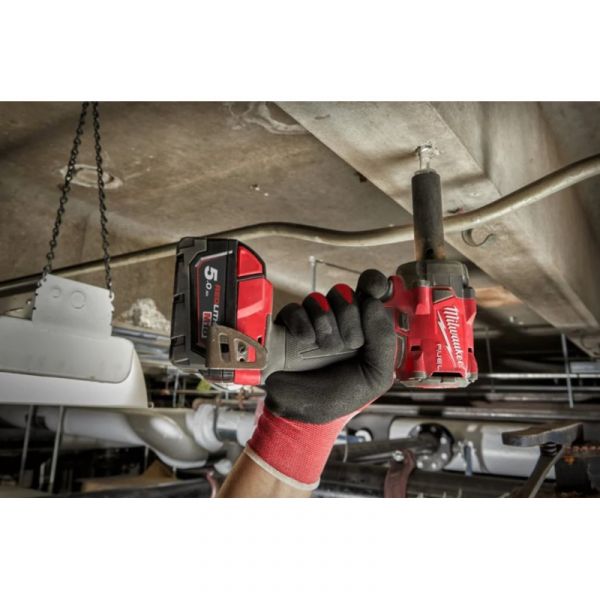 Гайкокрут акумуляторний 1/2" MILWAUKEE, M18 FIW2F12-502X, 339Нм (+зар.пристрій, 2акум.Х 5Аг,HD кейс)