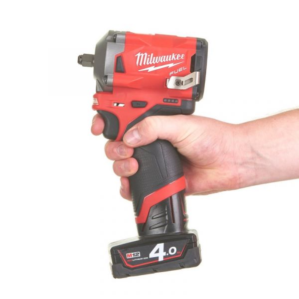 Гайкокрут акумуляторний 3/8" MILWAUKEE, M12 FIW38-422X, 339 Нм, (+ заряд. пристрий, 1 акум.Х 2Аг, 1