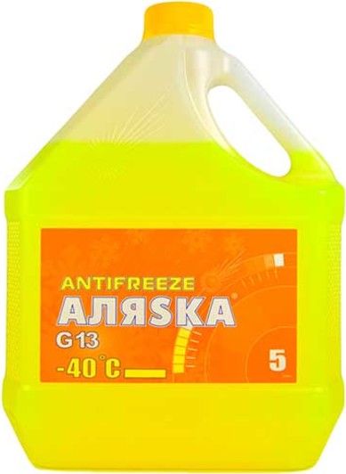 Антіфріз Аляска ANTIFREEZE-40 (жовтий) 10л/9,83  кг