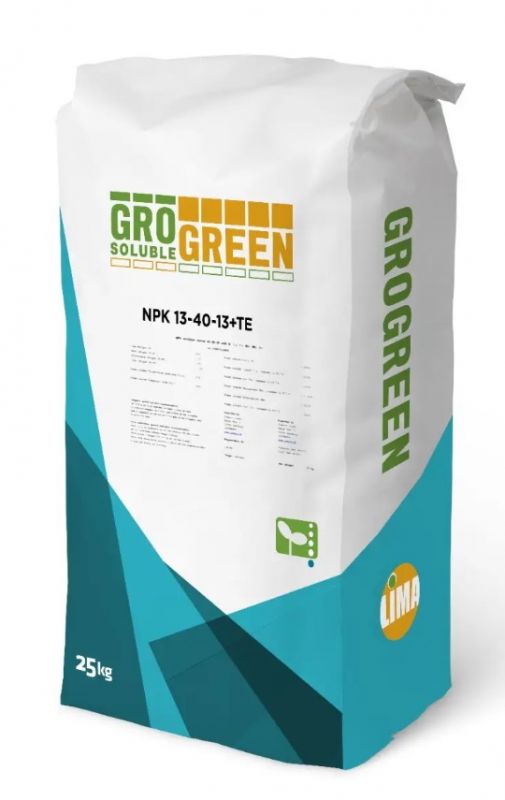 Удобрения GroGreen NPK 13-40-13 + TE Lima - 25 кг