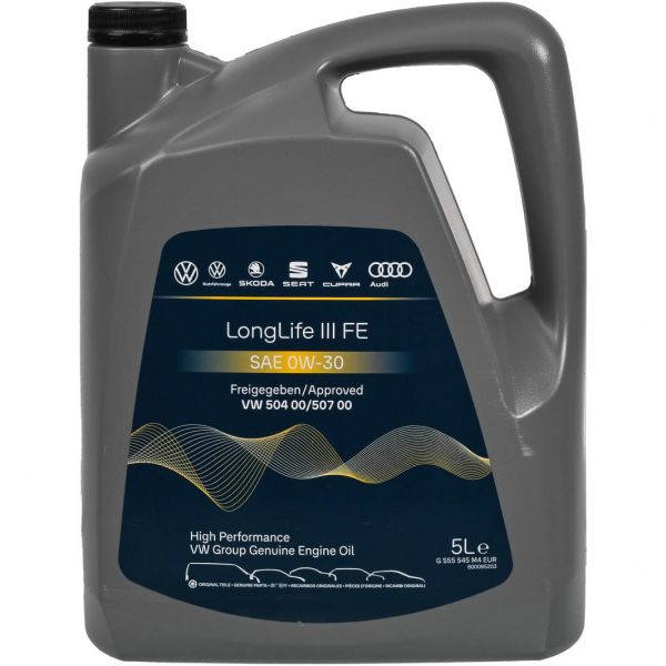 Олива VW LongLife III FE 0W-30, 5л. GS55545M4