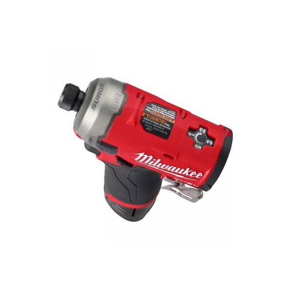 Винтоверт аккумуляторный 1/4" HEX MILWAUKEE, M12 FQID-202X, 50Нм (+ заряд.устройство, 2 акум.Х 2Ач, HD